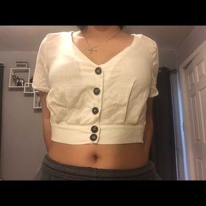 Pacsun LA Hearts Button Top